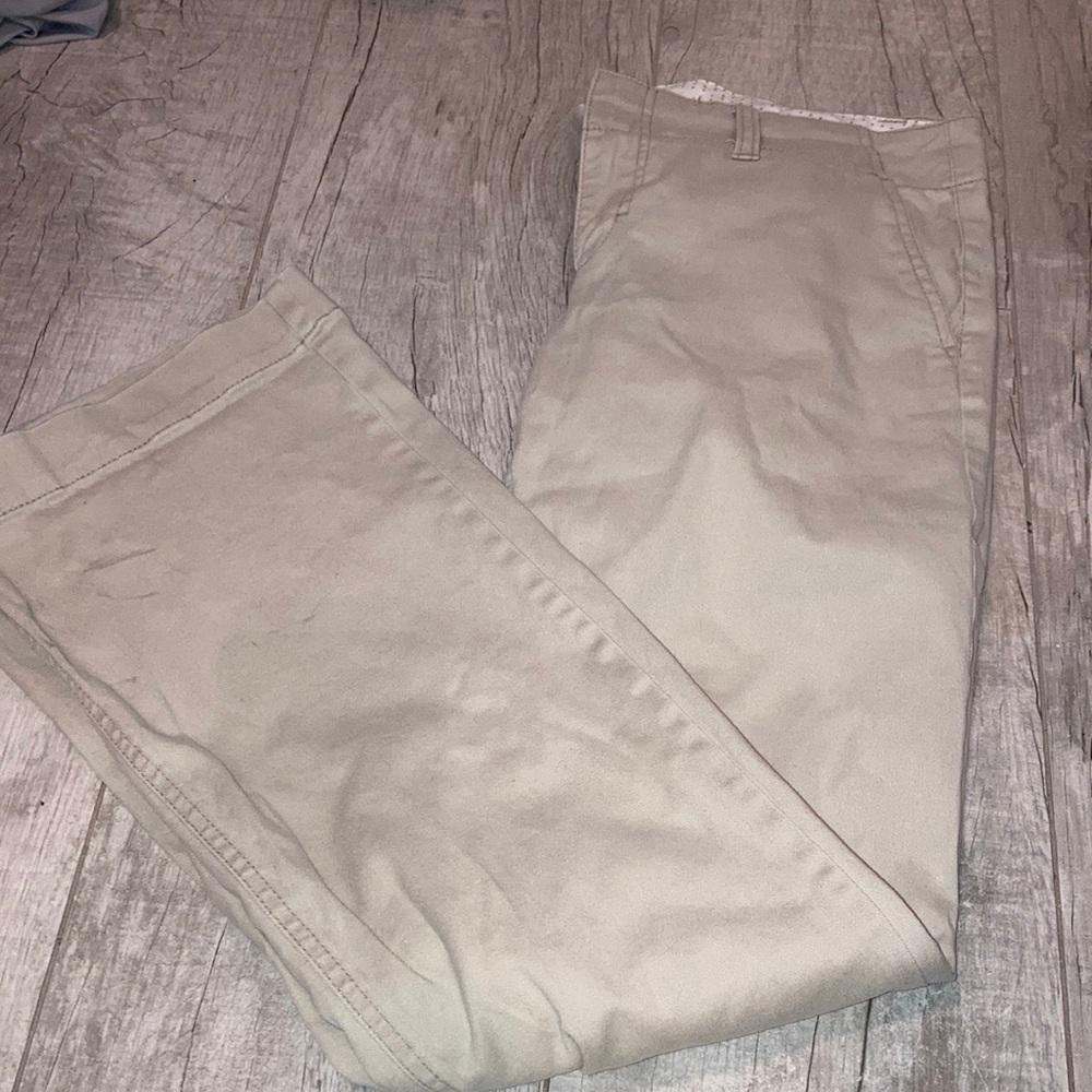 Express khaki flare midi pants size 2 women
